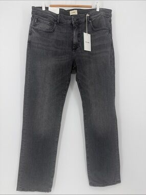 DL1961 Avery Relaxed Straight Jeans 38x32 Gray Wash NWT $208